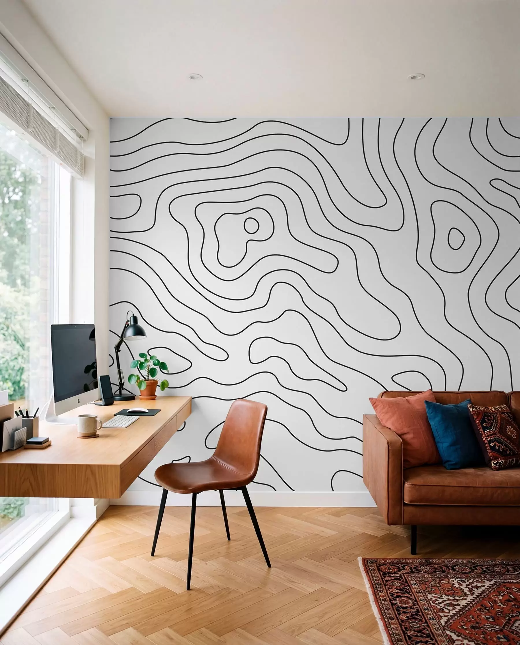 Fototapete Topographische Karte u70650