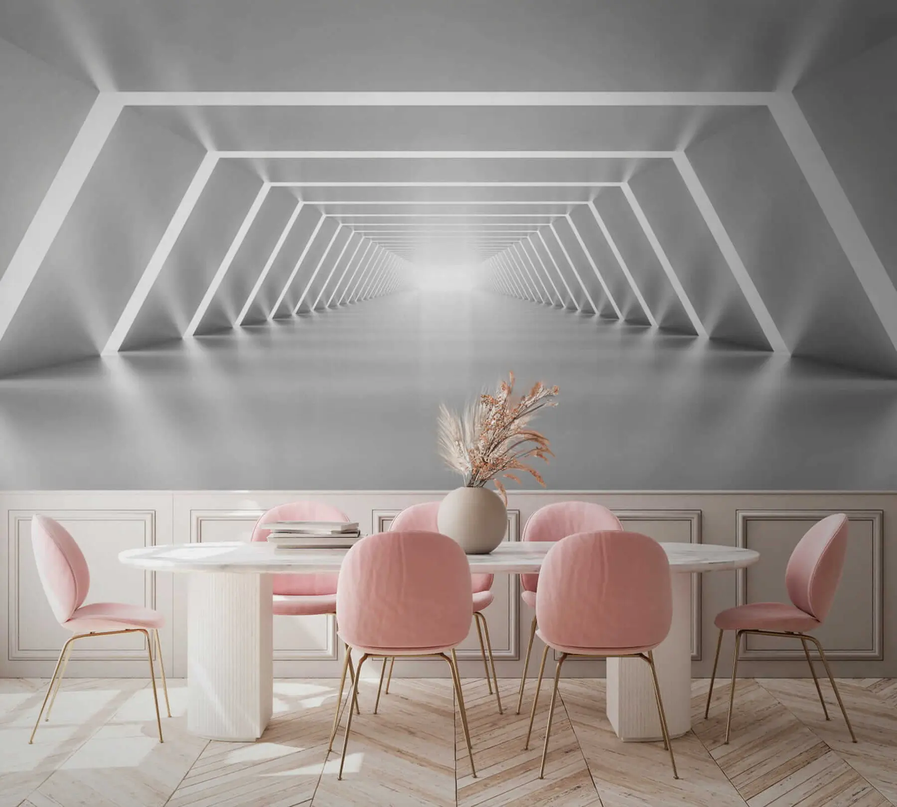 Fototapete Grauer Tunnel u03369 Fototapete Grauer Tunnel u03369