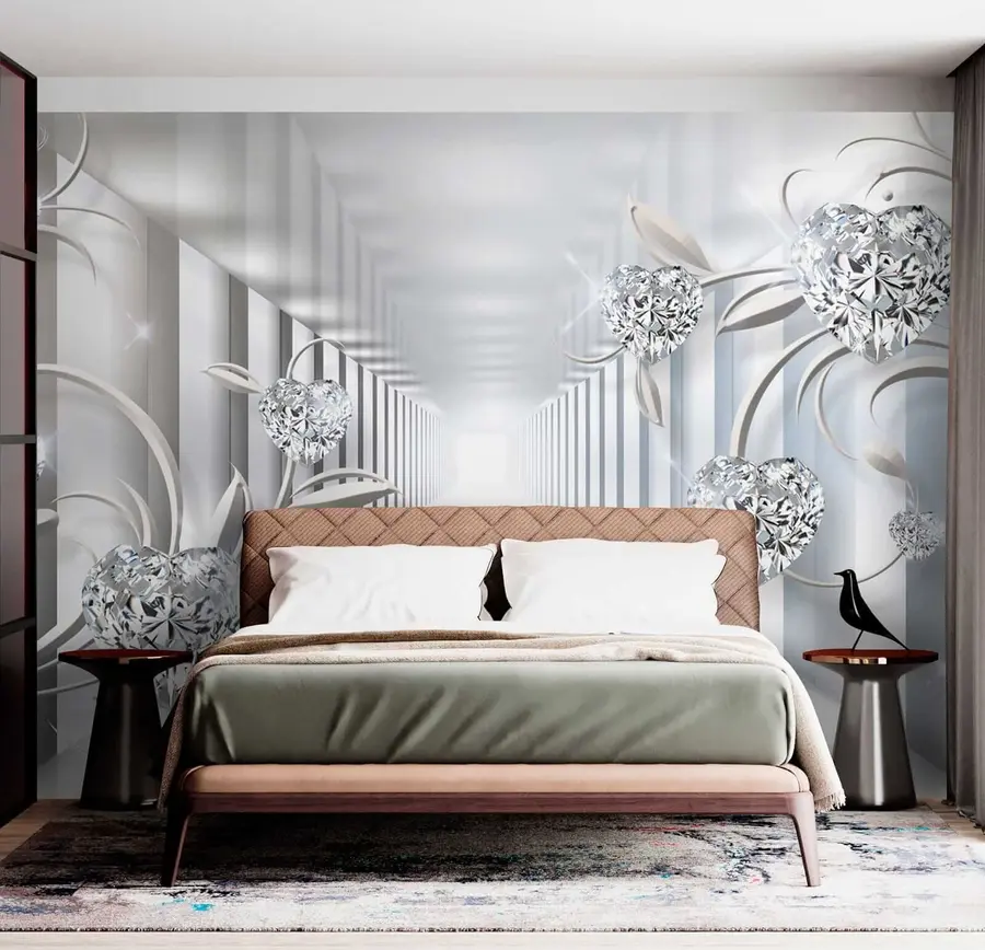 Fototapete Diamantene Herzen im Tunnel u07513