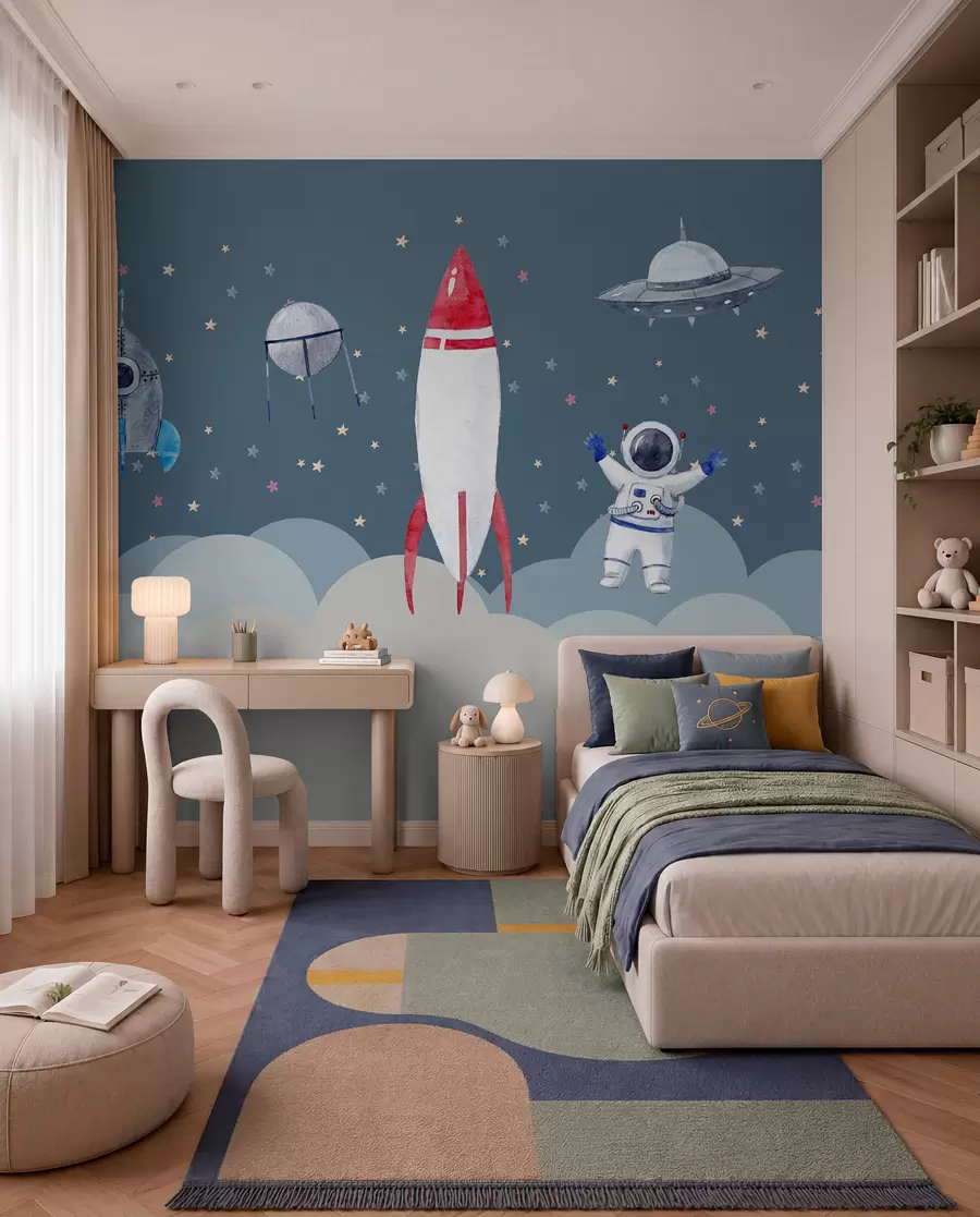 Fototapete Kleine Astronautencrew u09813