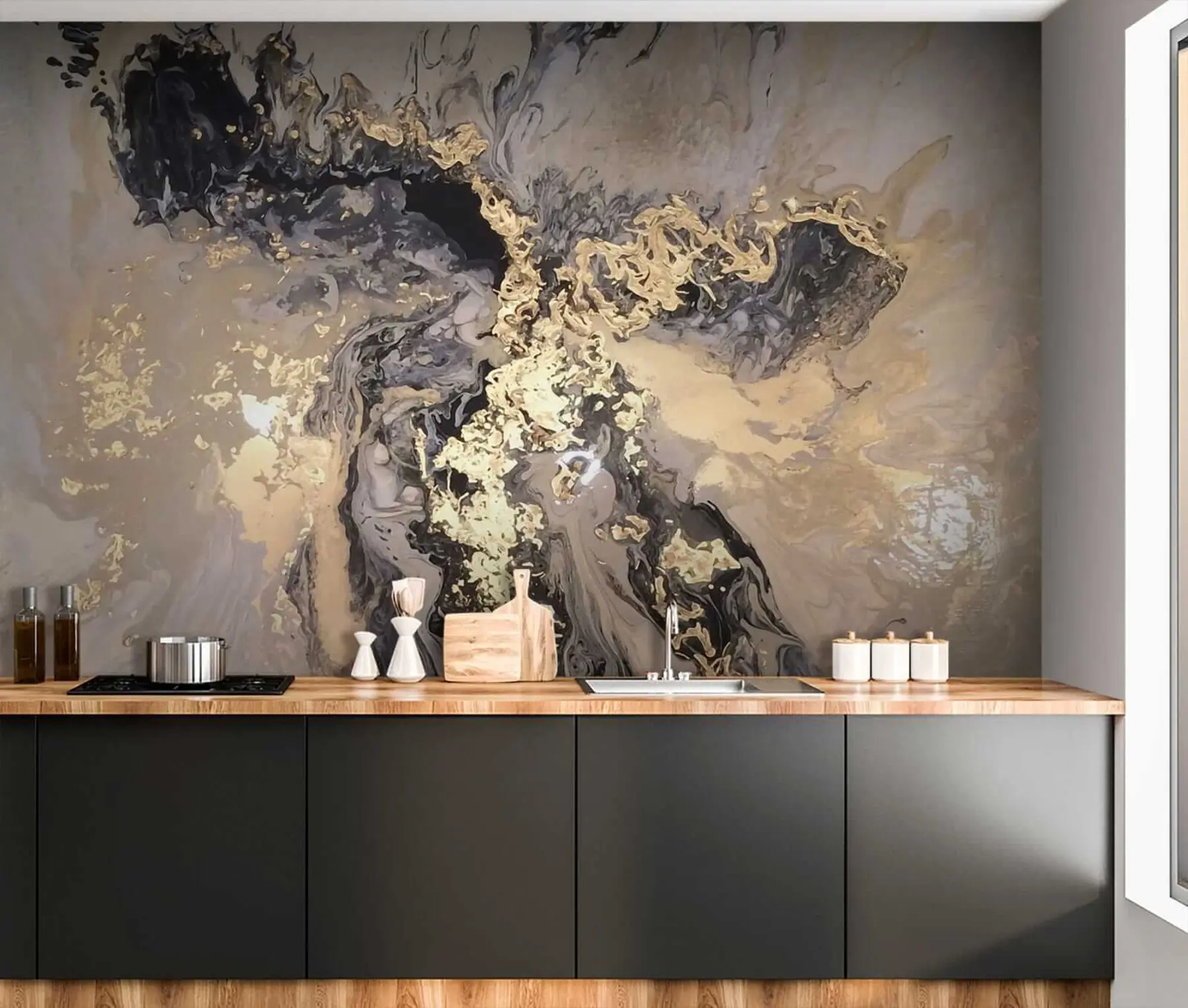 Fototapete Abstrakte Kunst, Flüssigkeit, Fluid u16941