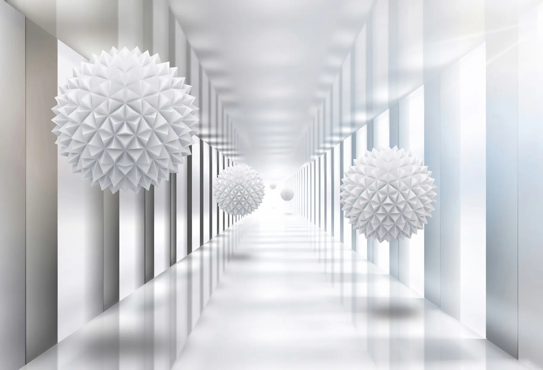 Fototapete Bälle im Tunnel u24571