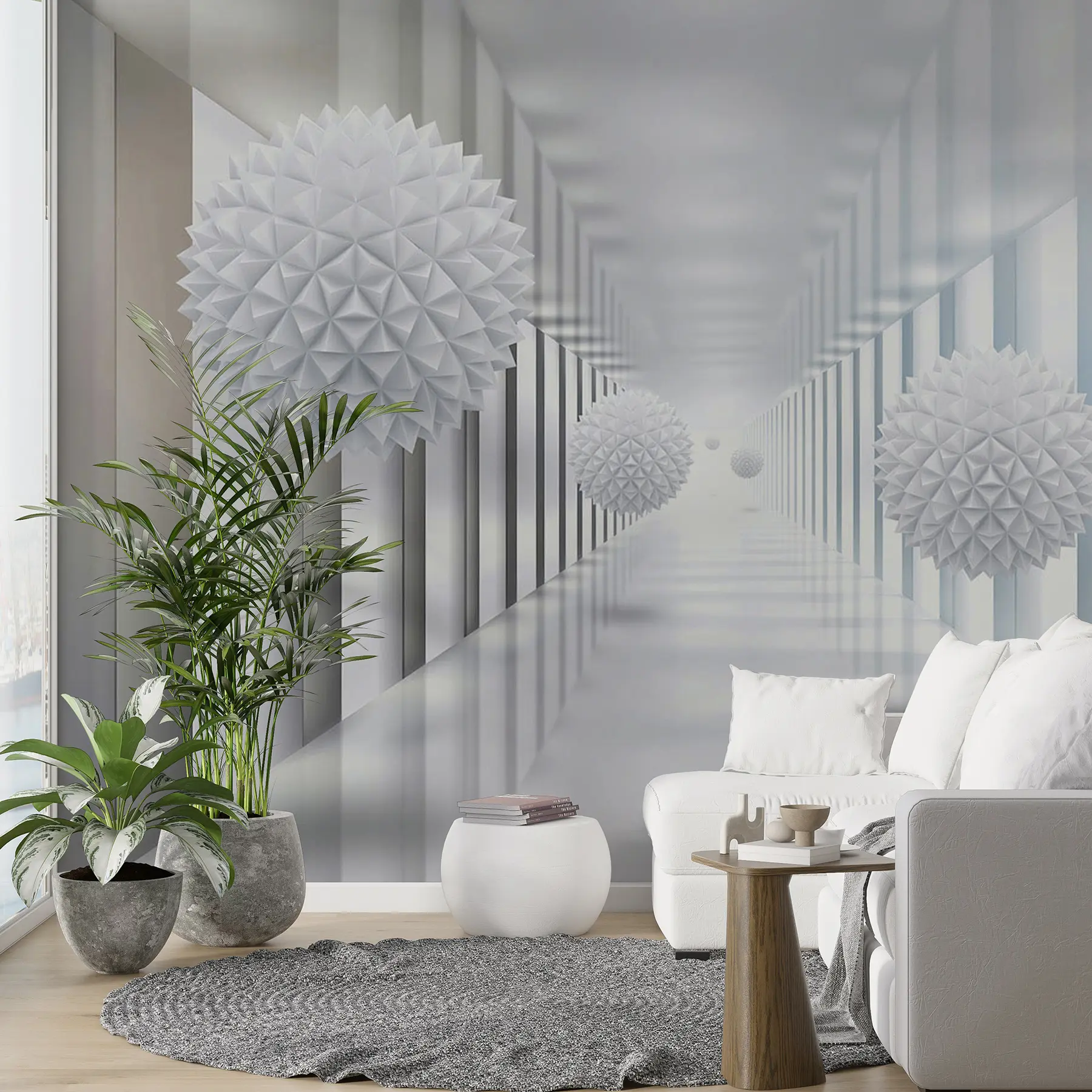 Fototapete Bälle im Tunnel u24571