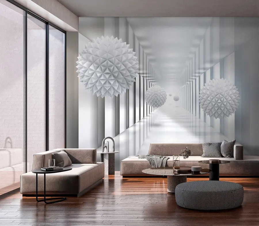 Fototapete Bälle im Tunnel u24571