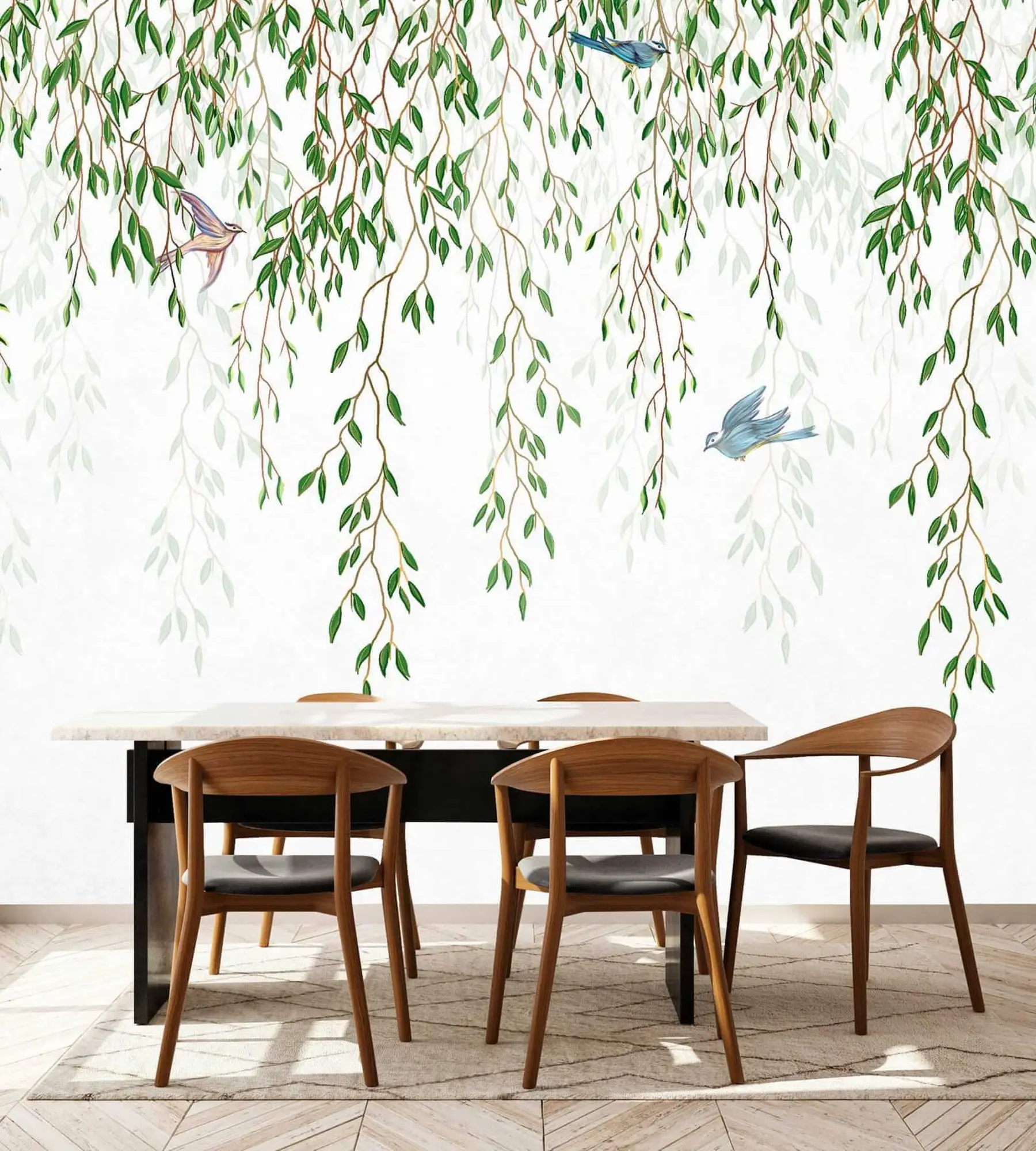 Fototapete Die Zweige der Weide u28344