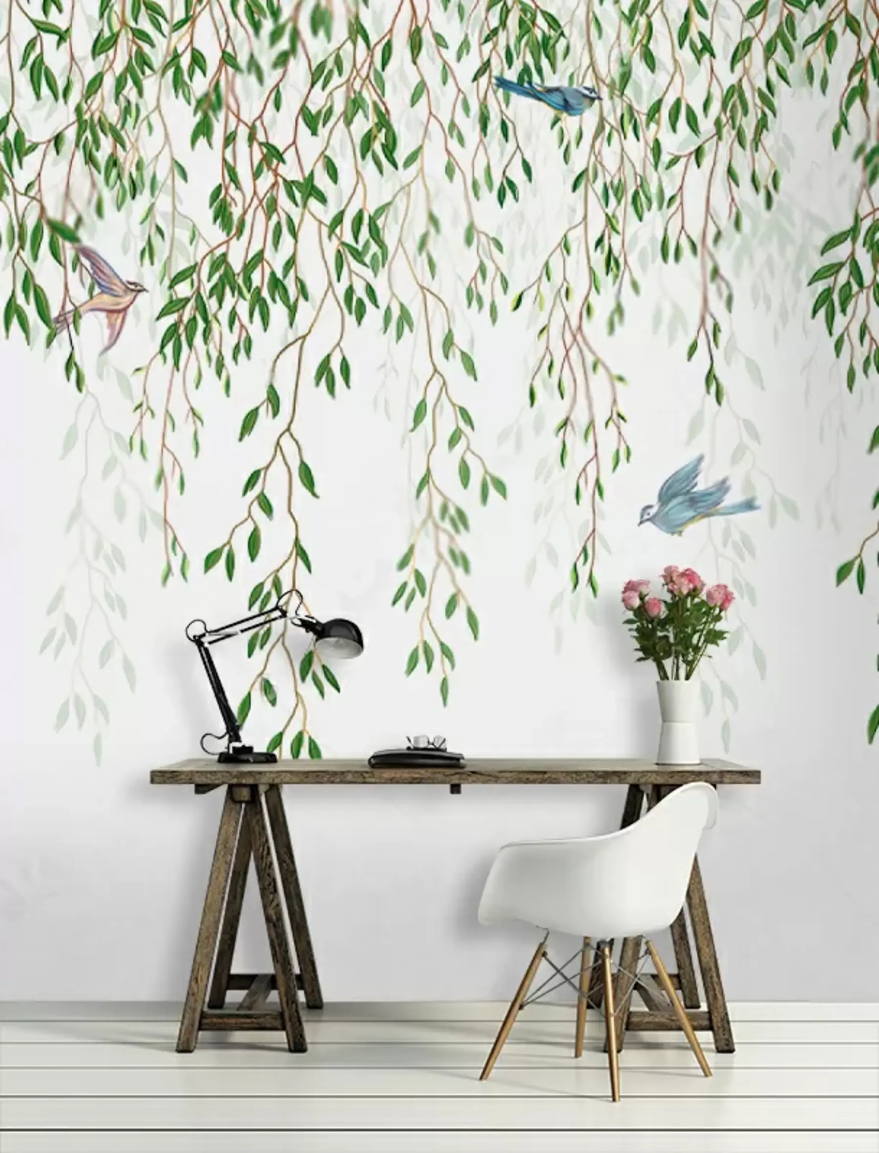 Fototapete Die Zweige der Weide u28344