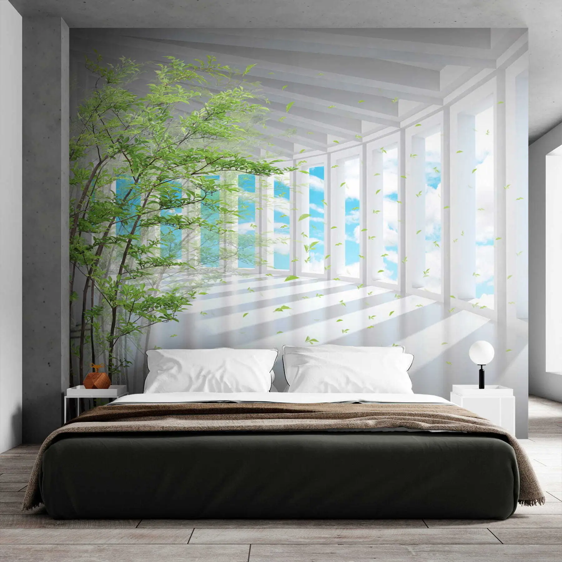 Fototapete Tunnel mit Wolkenblick u29922