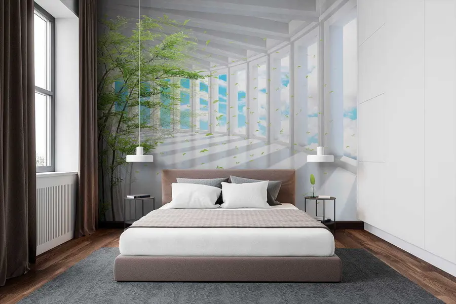 Fototapete Tunnel mit Wolkenblick u29922