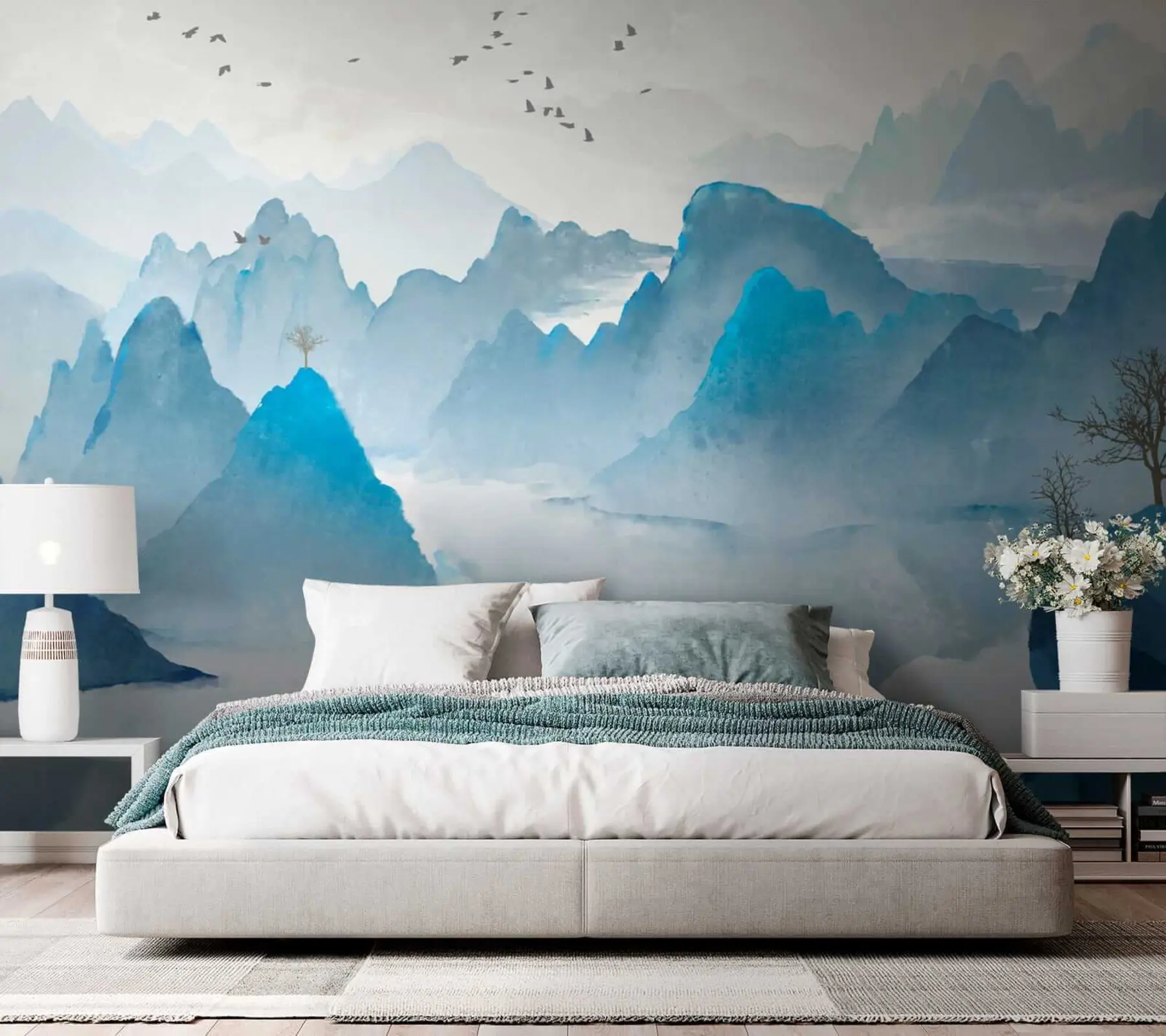 Fototapete Blaue Berge u32523