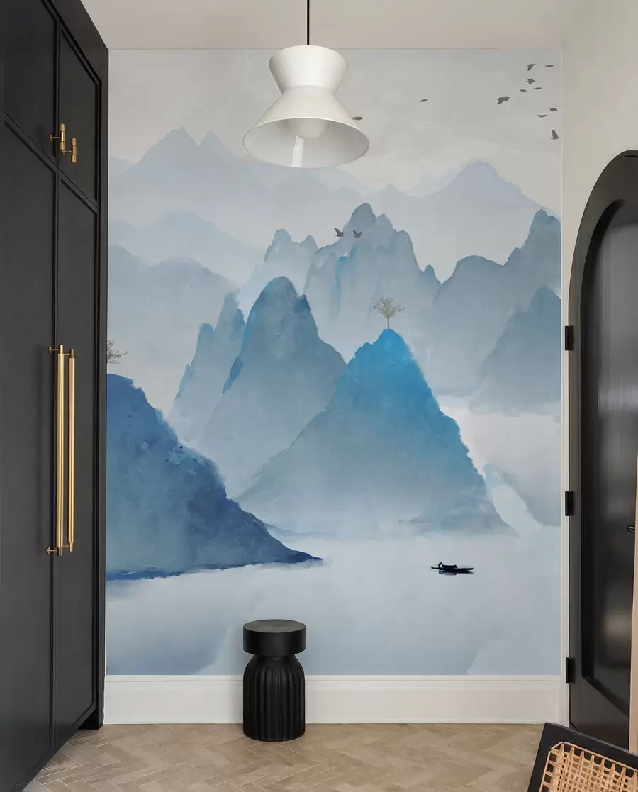 Fototapete Blaue Berge u32523