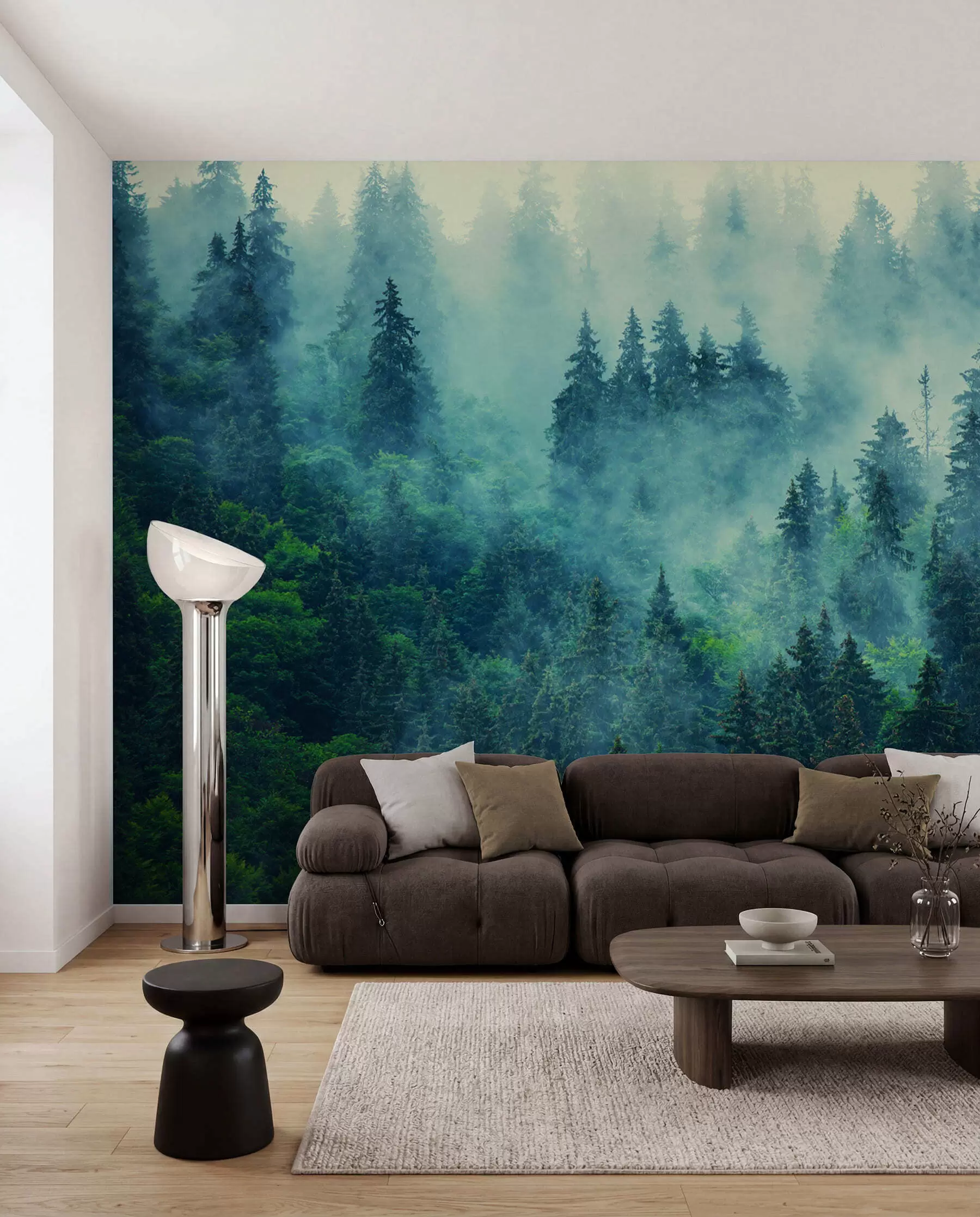 Fototapete Nebeliger Wald am Morgen u33150