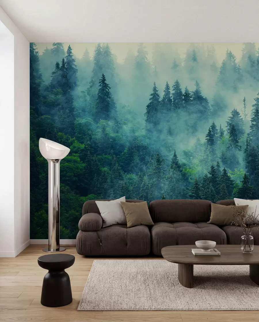 Fototapete Nebeliger Wald am Morgen u33150