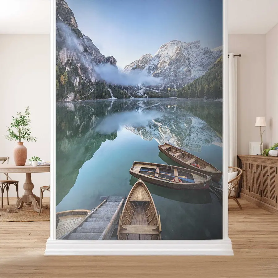 Fototapete Landschaft mit Booten u44826