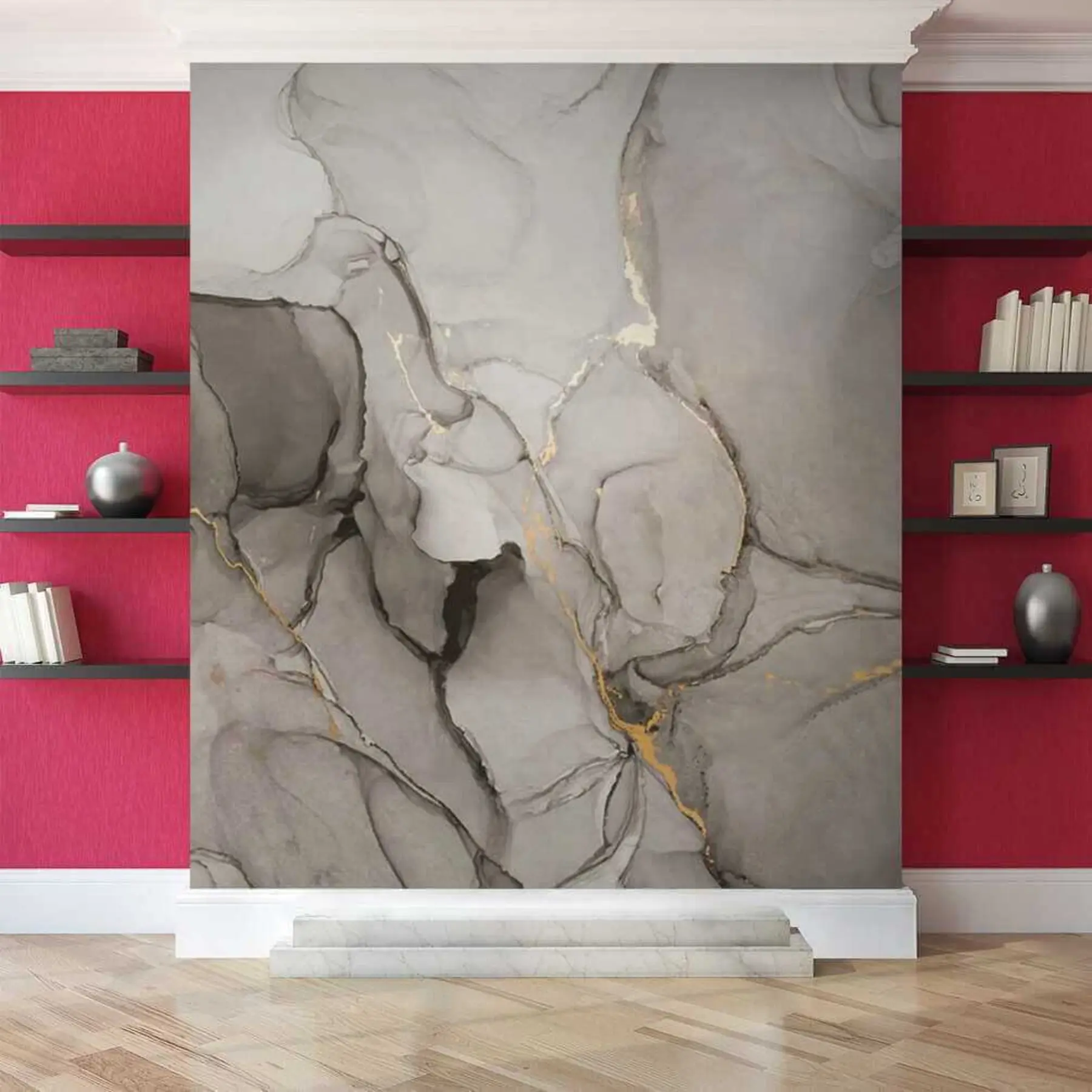 Fototapete Grauer Marmor u49256