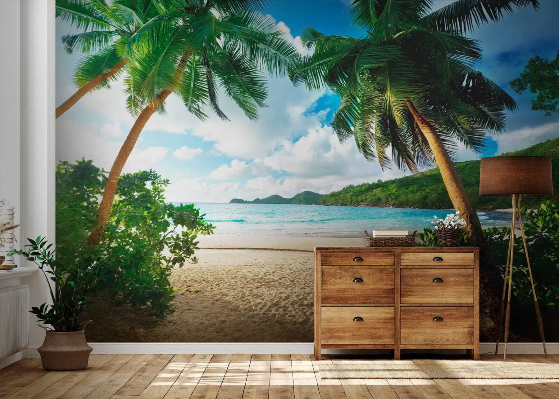 Fototapete Ruhen Sie sich unter den Palmen aus u53753