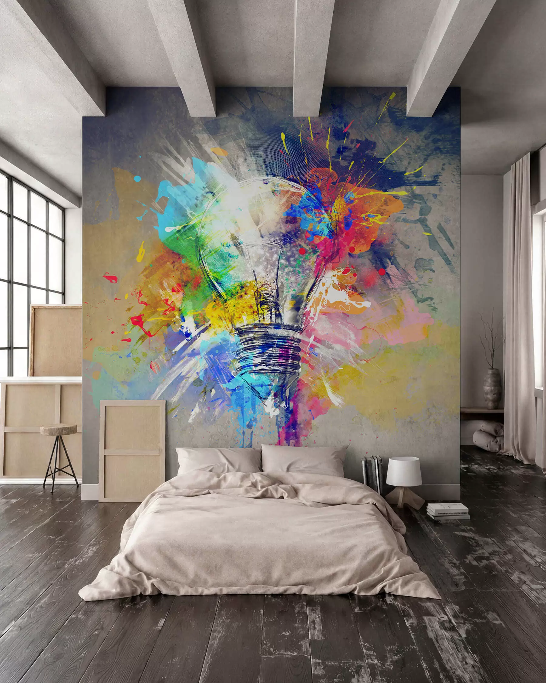 Fototapete Kunstfarbe, Farbe und Schrift u53882