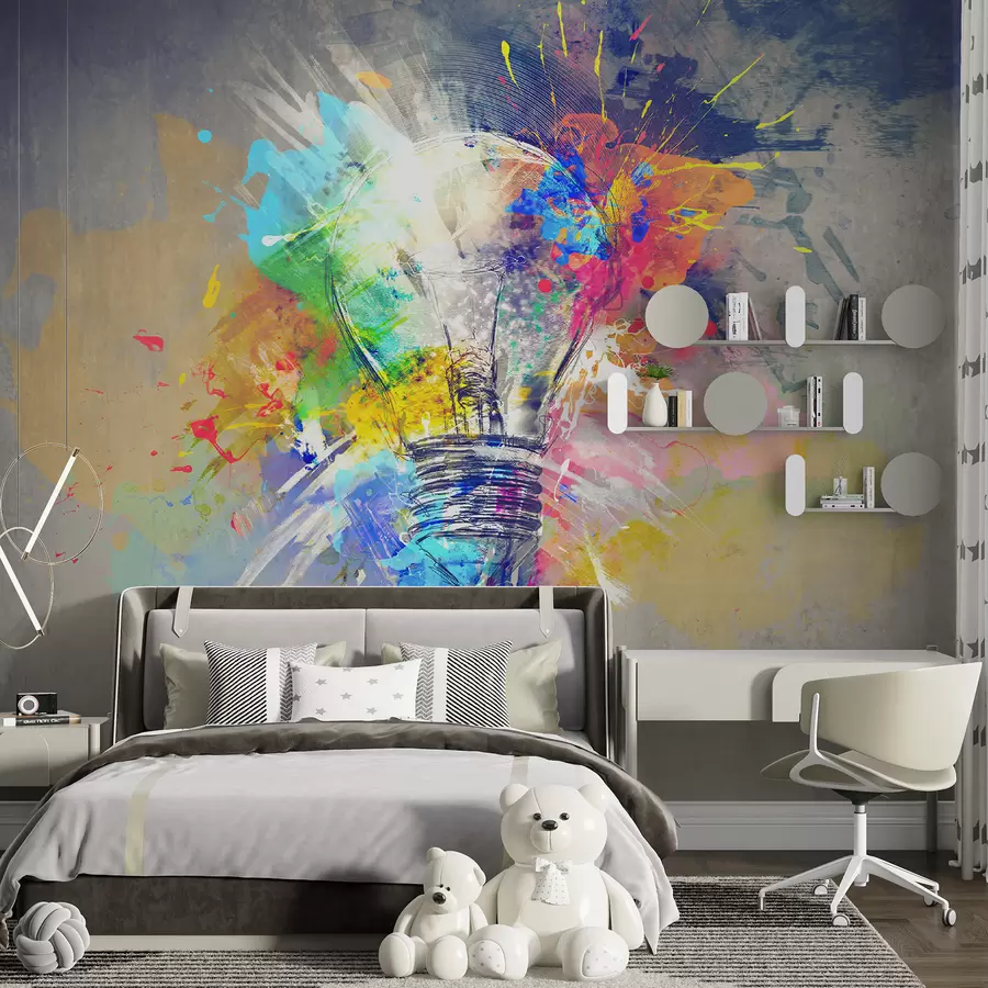 Fototapete Kunstfarbe, Farbe und Schrift u53882