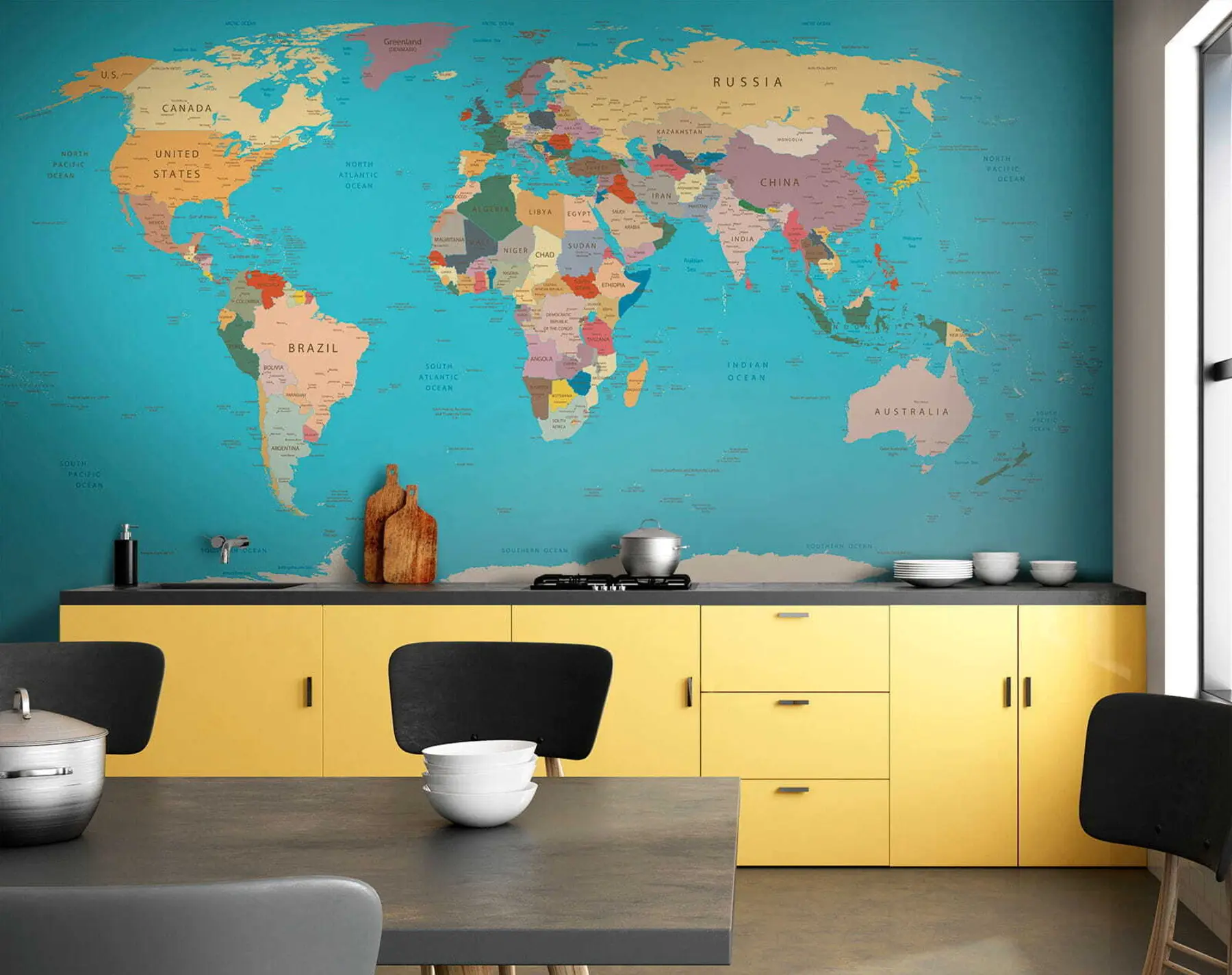 Fototapete Weltkarte u57440