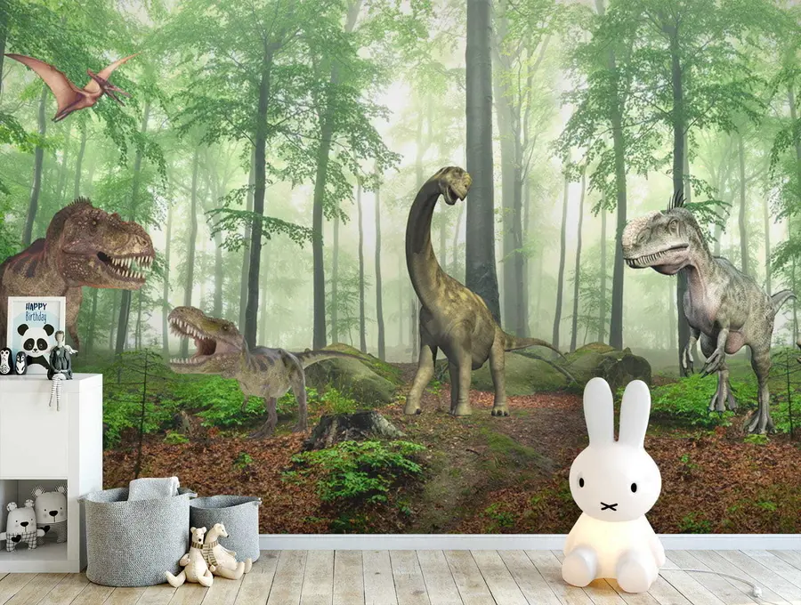 Fototapete Dinosaurier im Wald u60039