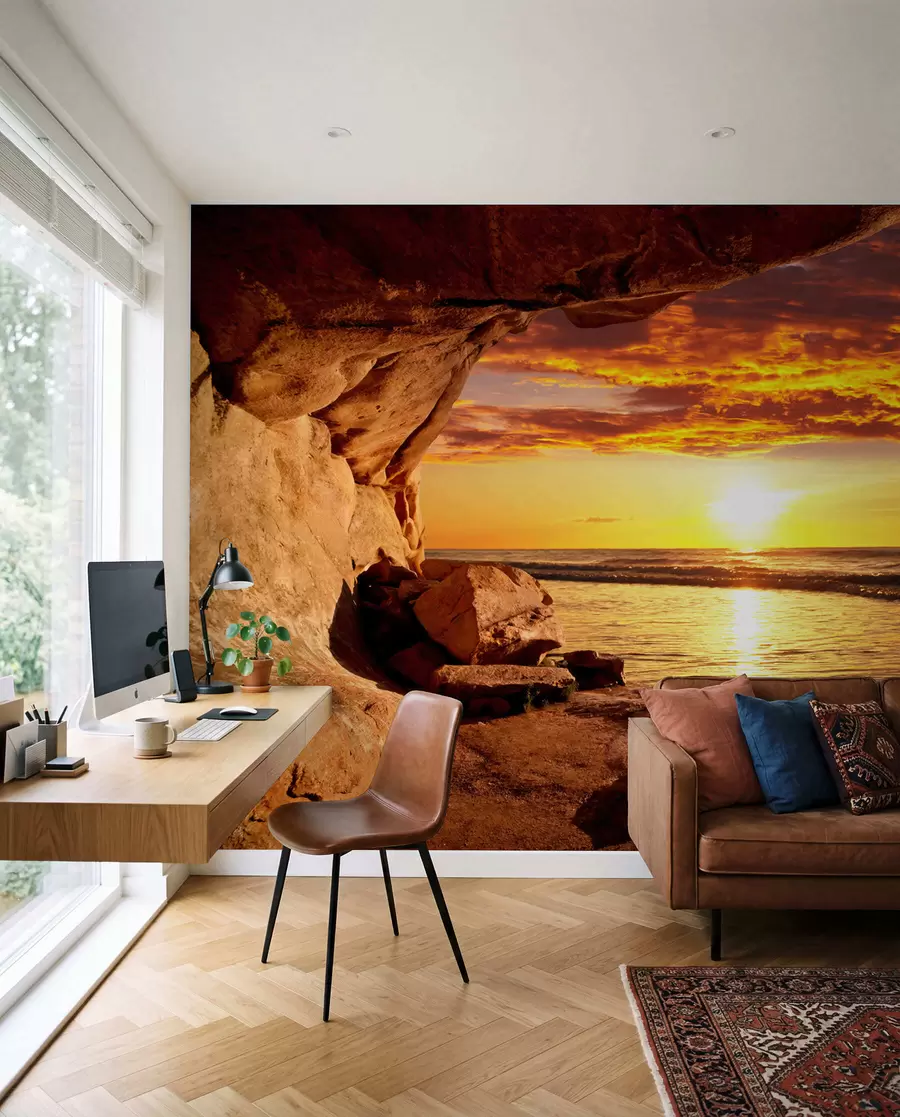 Fototapete Sonnenuntergang in den Felsen u60242