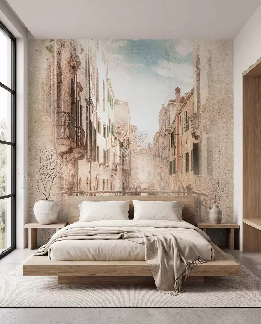 Fototapete Balkon, italienische Straße u60320