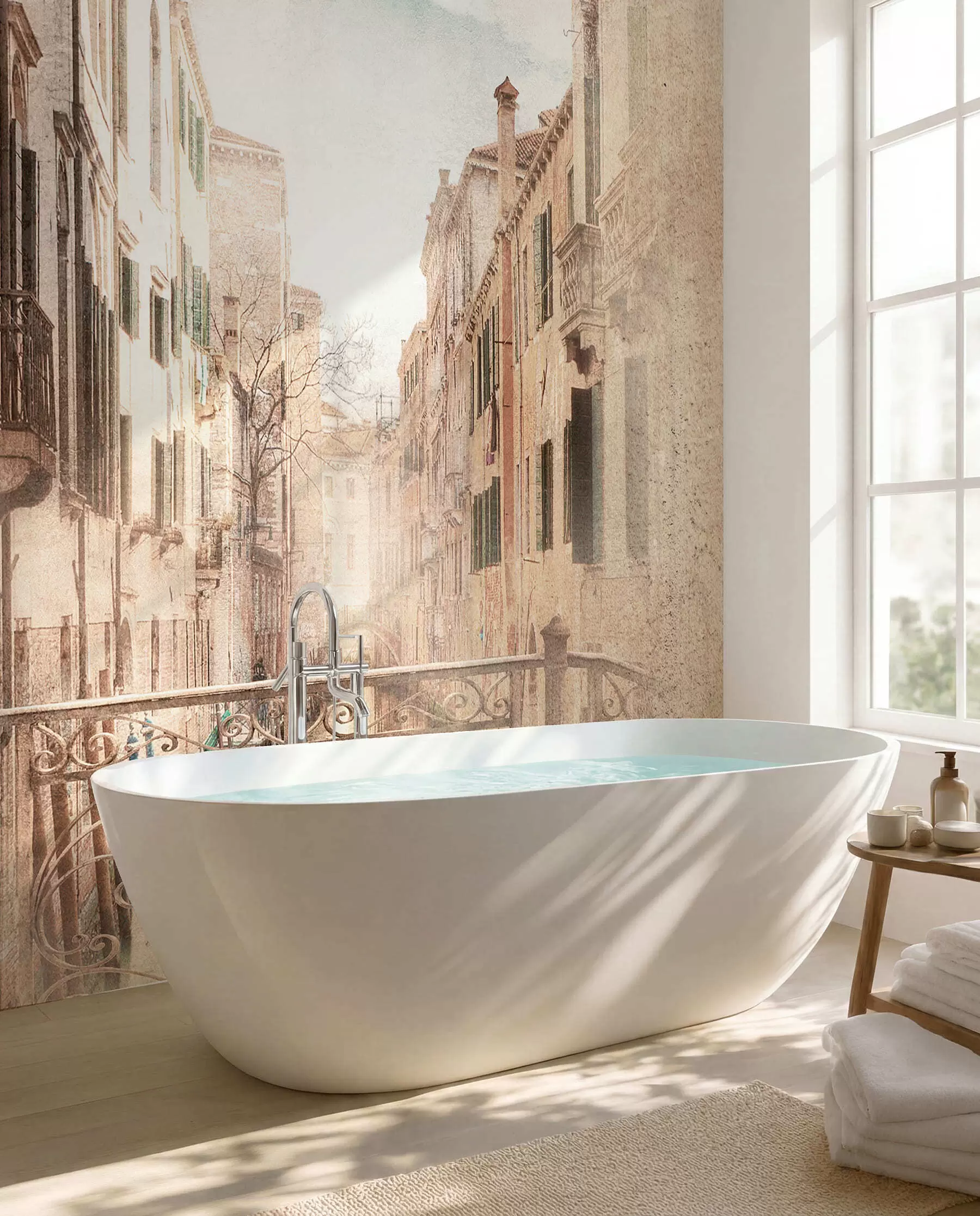 Fototapete Balkon, italienische Straße u60320