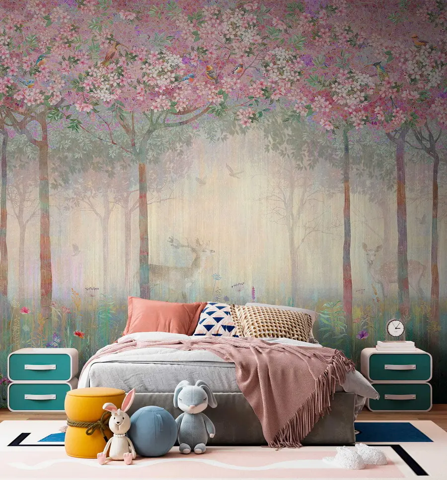 Fototapete Rehe im Zauberwald u62100