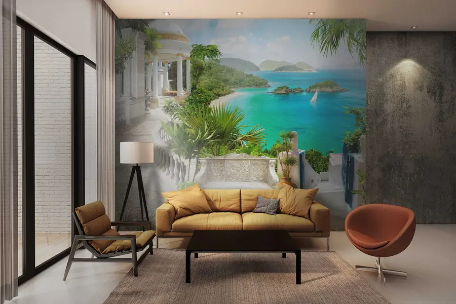 Fototapete Ruhen Sie sich am Ufer aus u79434