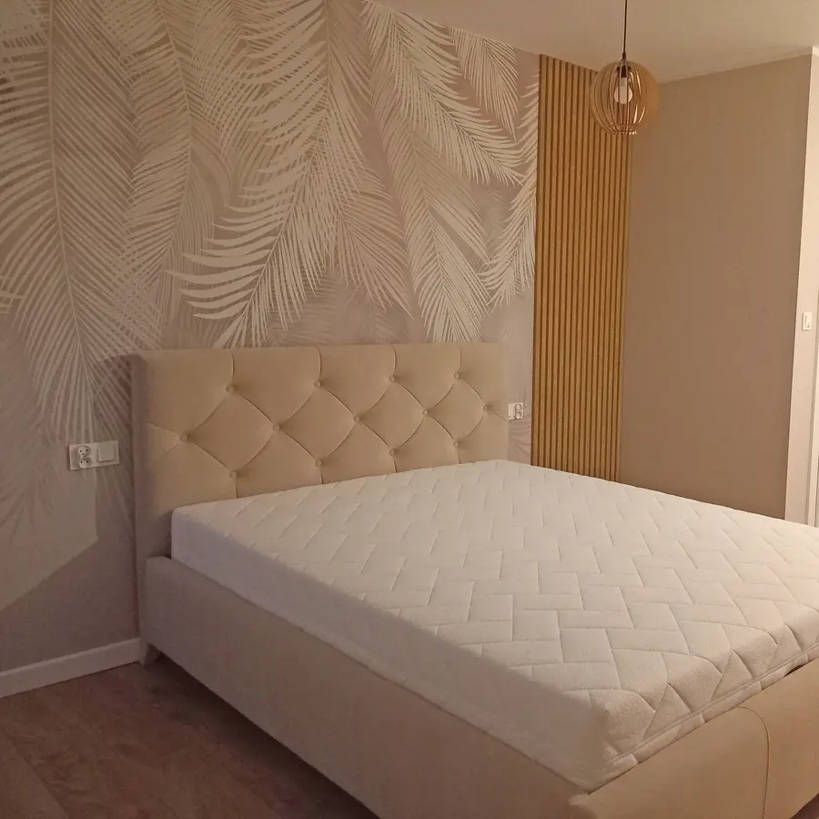 Fototapete Graue Palmblätter u48556