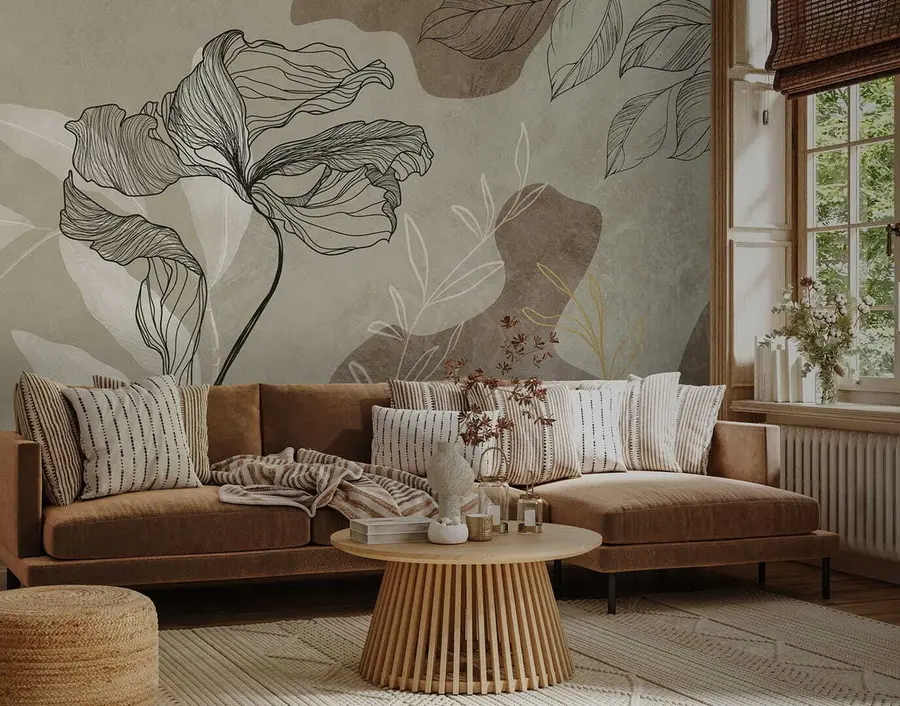 Fototapete Trendbohs Bögen und Pflanzen u71303