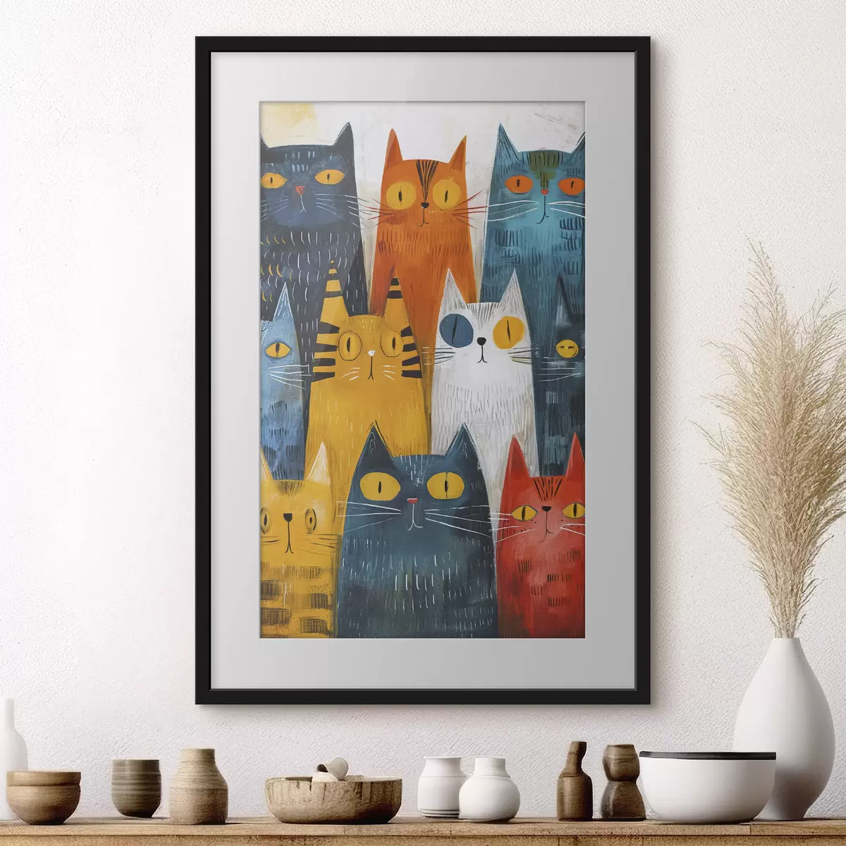 Poster Katze und Freude f37559