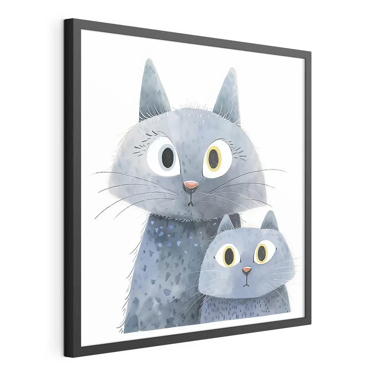 Poster Katze und Leuchten f37562