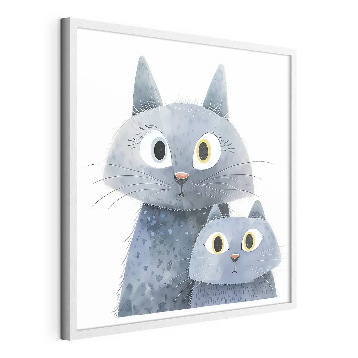 Poster Katze und Leuchten f37562