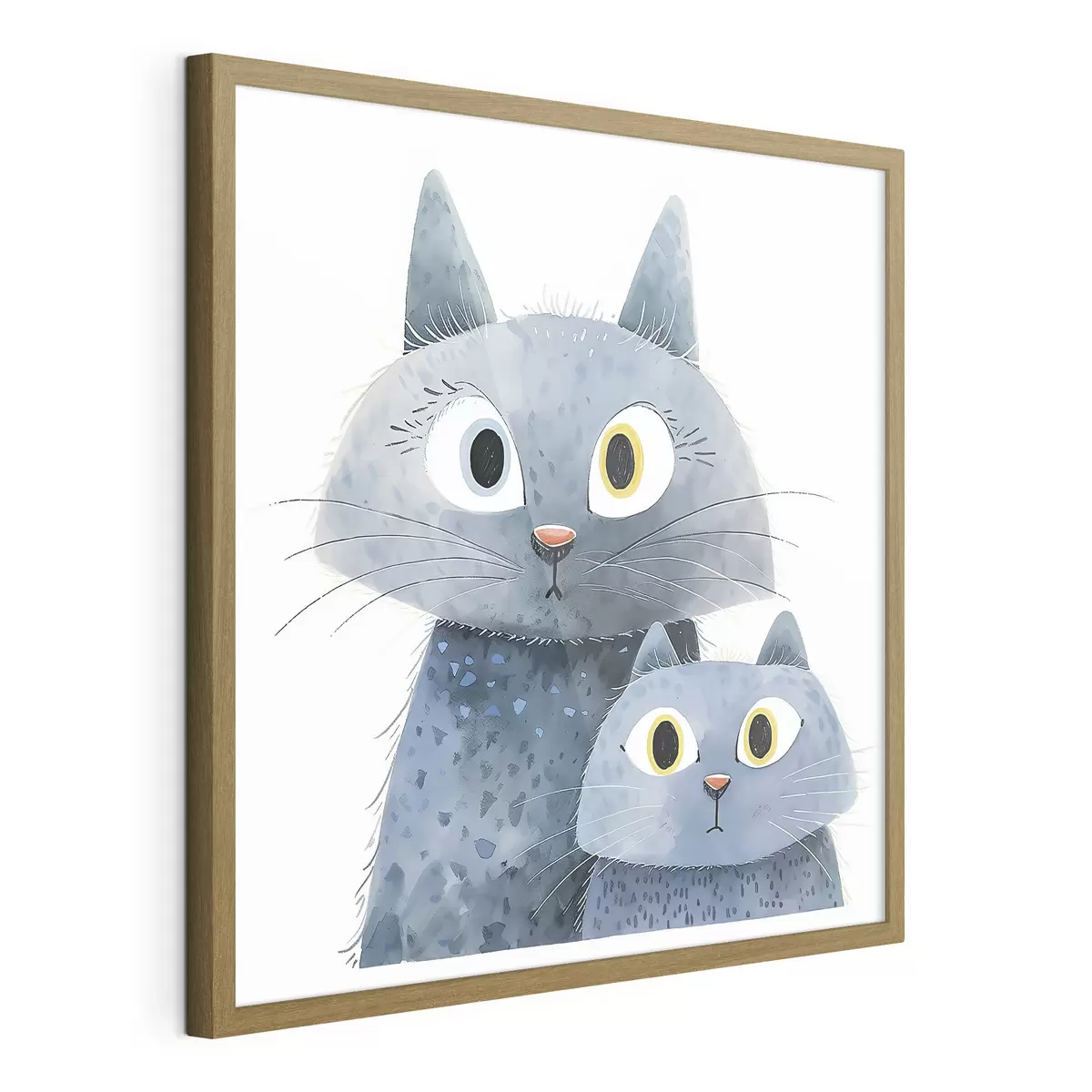 Poster Katze und Leuchten f37562