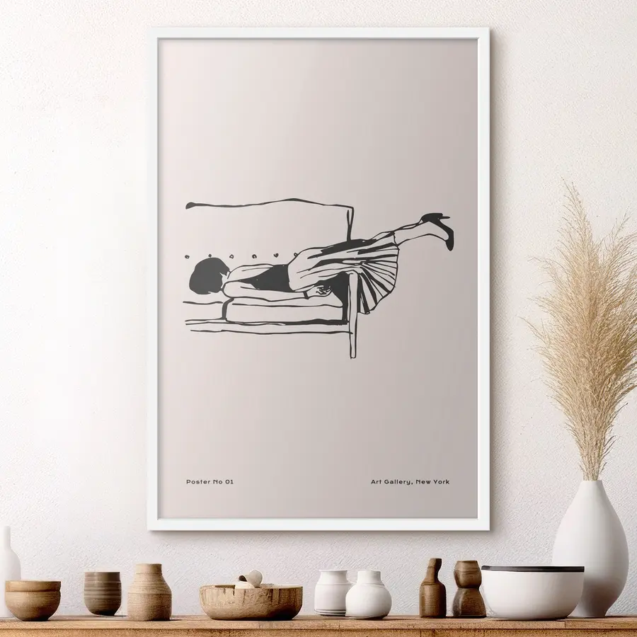 Fototapete Mode Mädchen Trend Boho-Stil zeitgenössische Kunst f37422