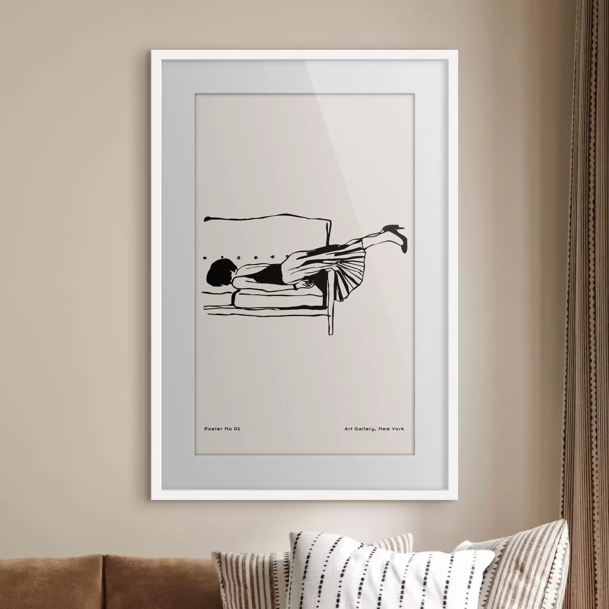 Poster Mode Mädchen Trend Boho-Stil zeitgenössische Kunst f37422