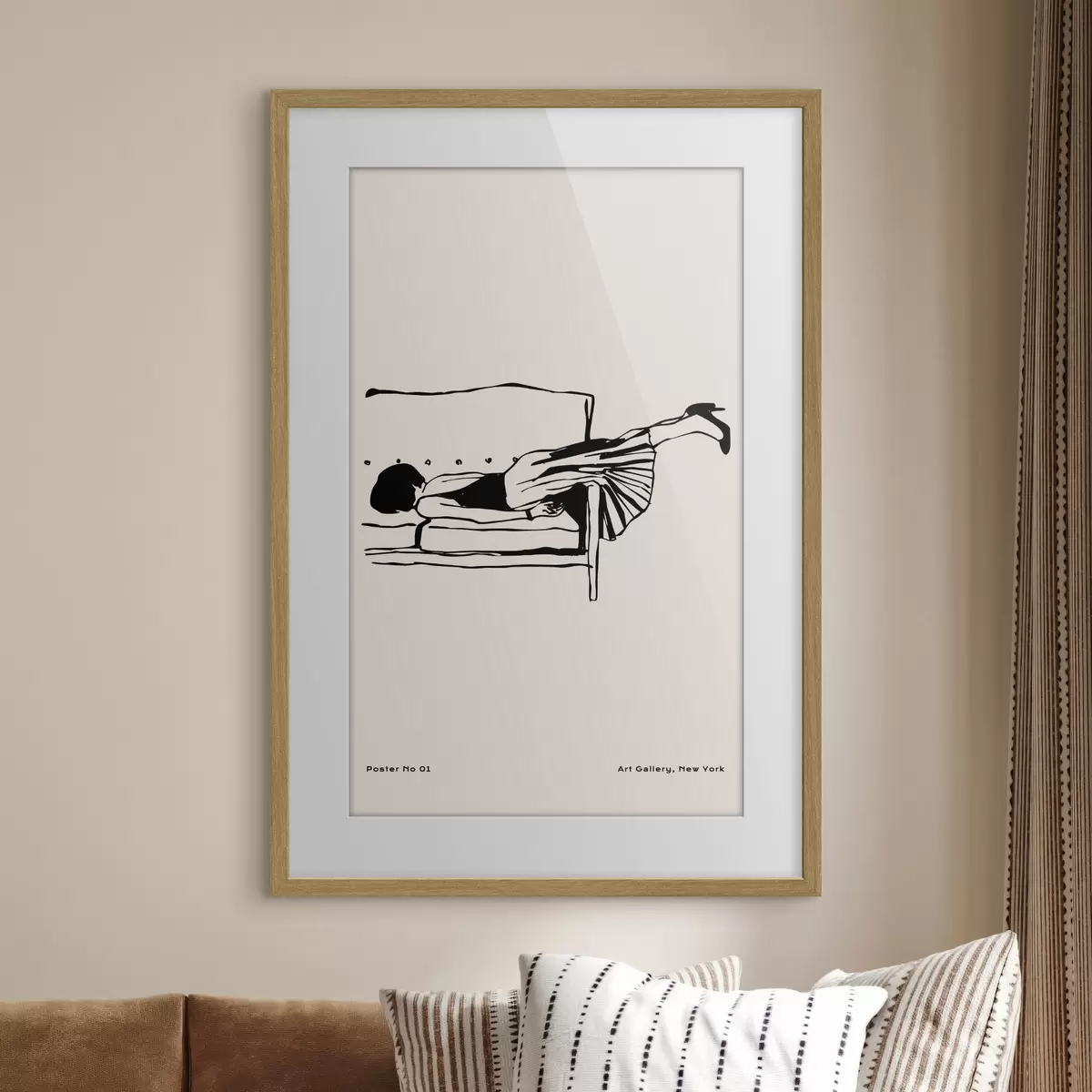 Poster Mode Mädchen Trend Boho-Stil zeitgenössische Kunst f37422
