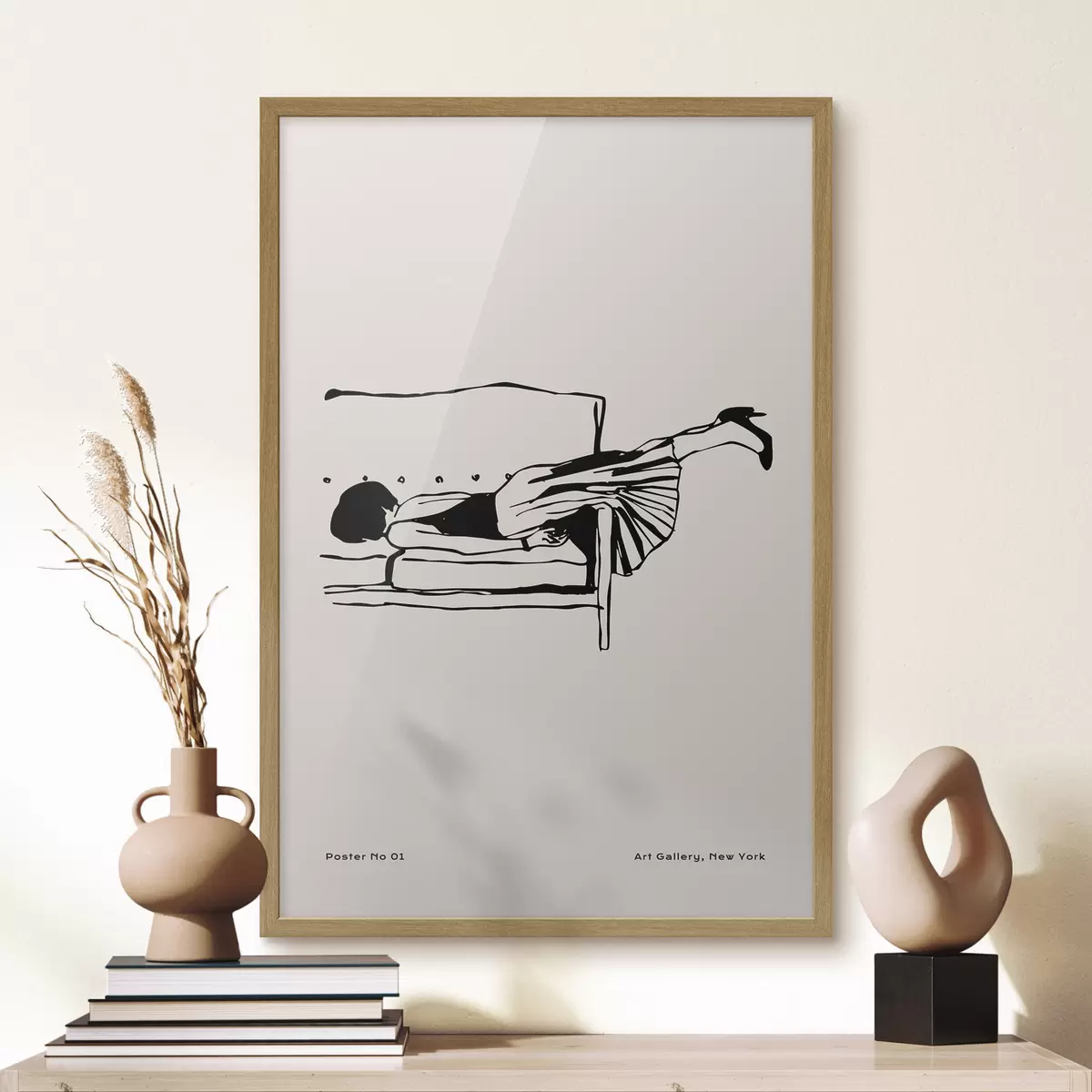Poster Mode Mädchen Trend Boho-Stil zeitgenössische Kunst f37422