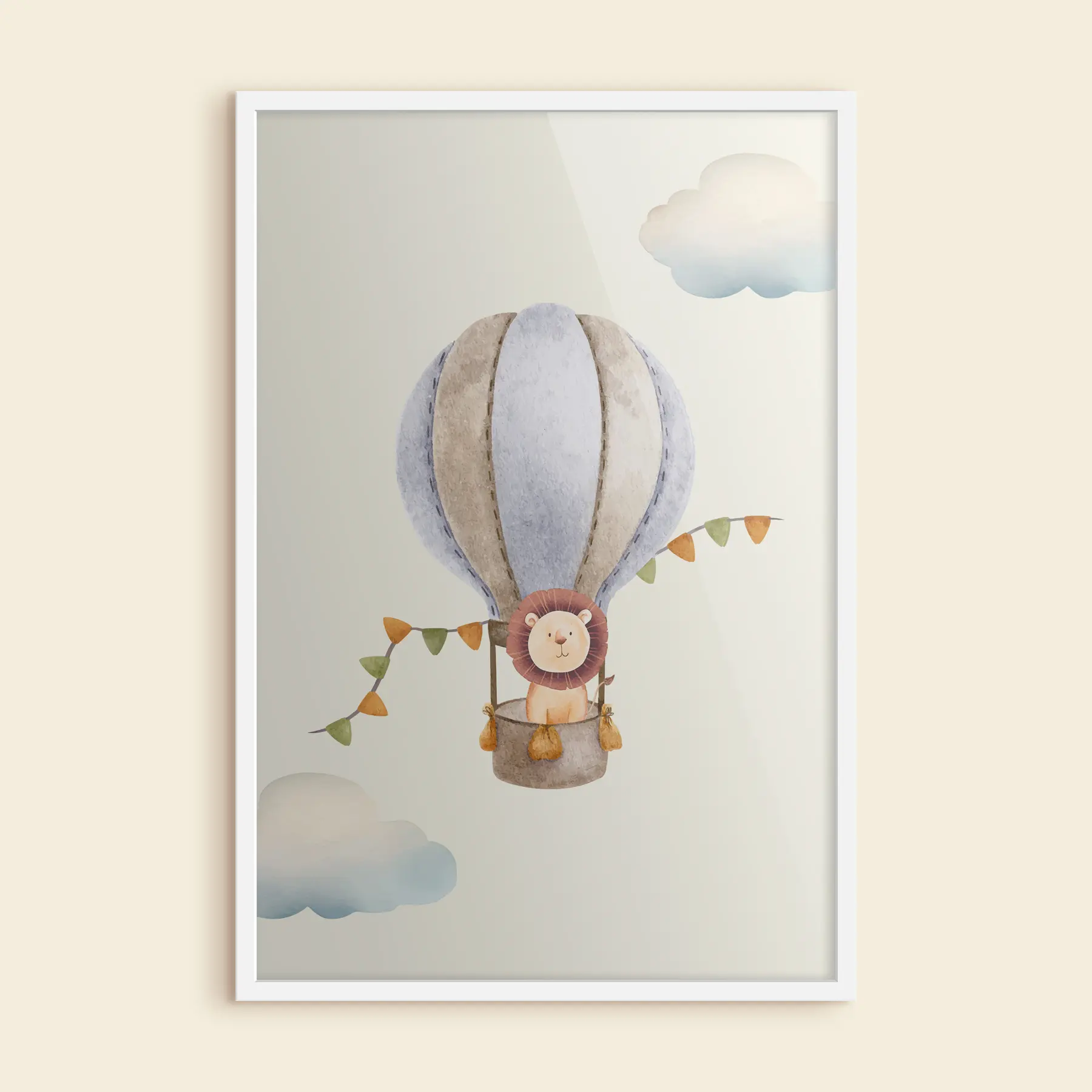Fototapete Ein Löwenjunges in einem Ballon f37914