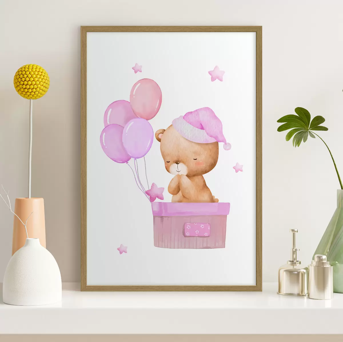 Poster Teddybär und Zartheit f37918v2