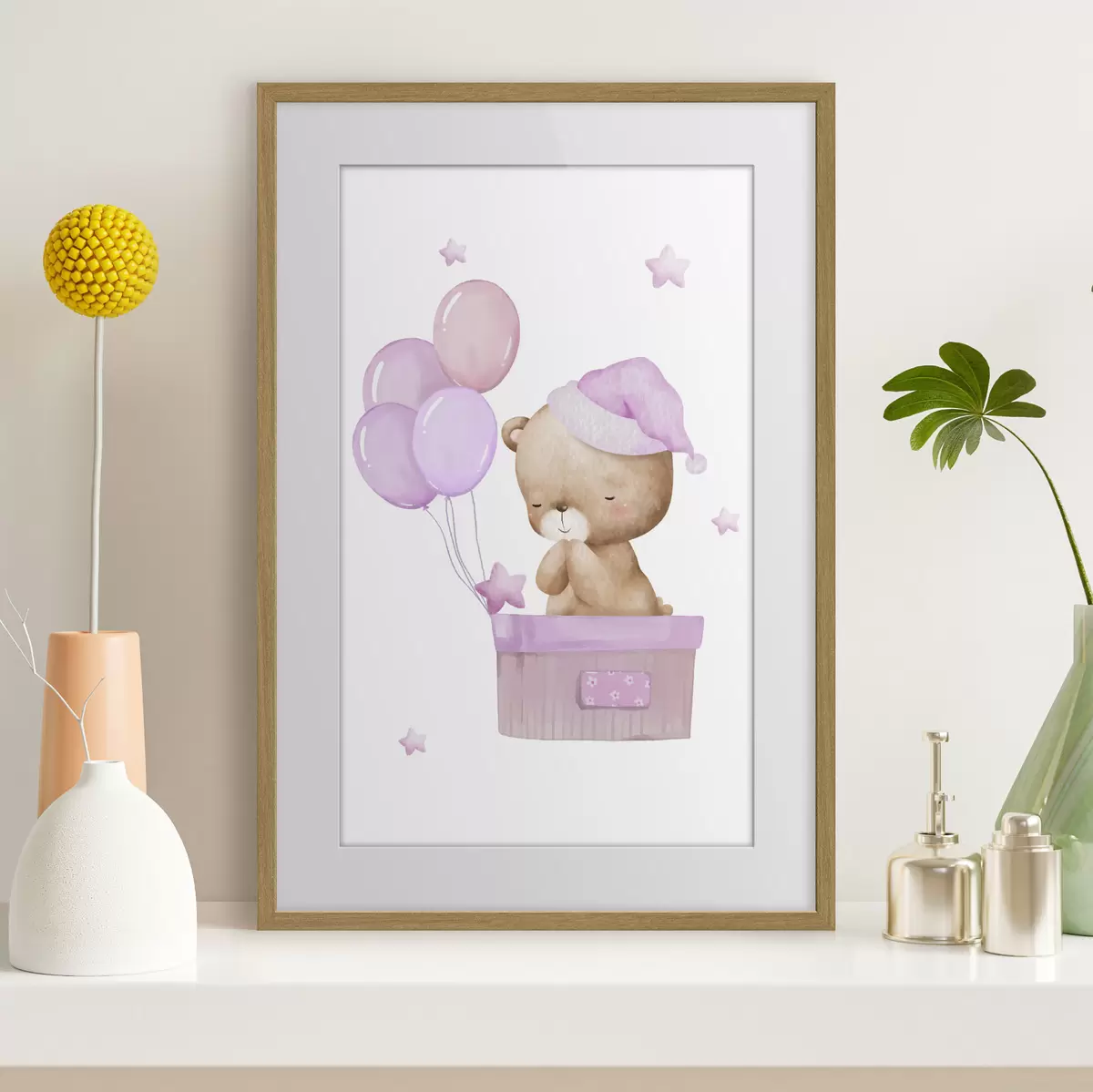 Poster Teddybär und Zartheit f37918v2