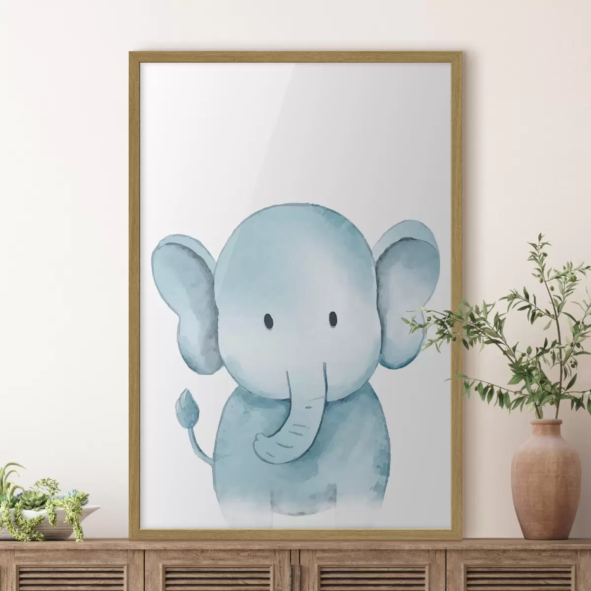 Poster Ein süßes Elefantenbaby f37922