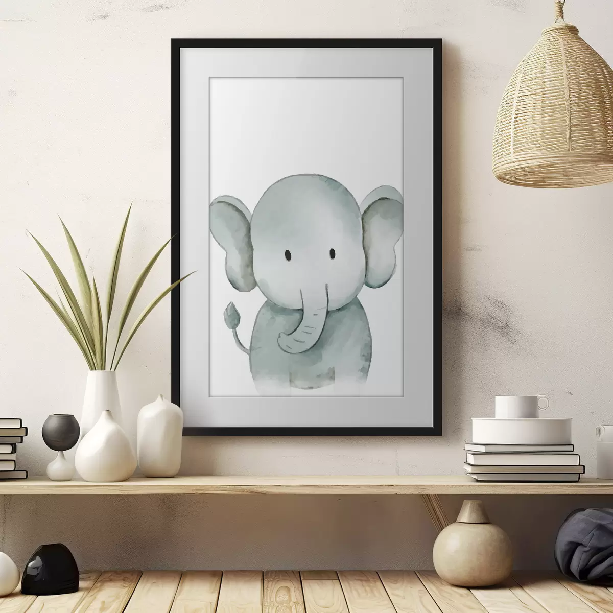 Poster Ein süßes Elefantenbaby f37922
