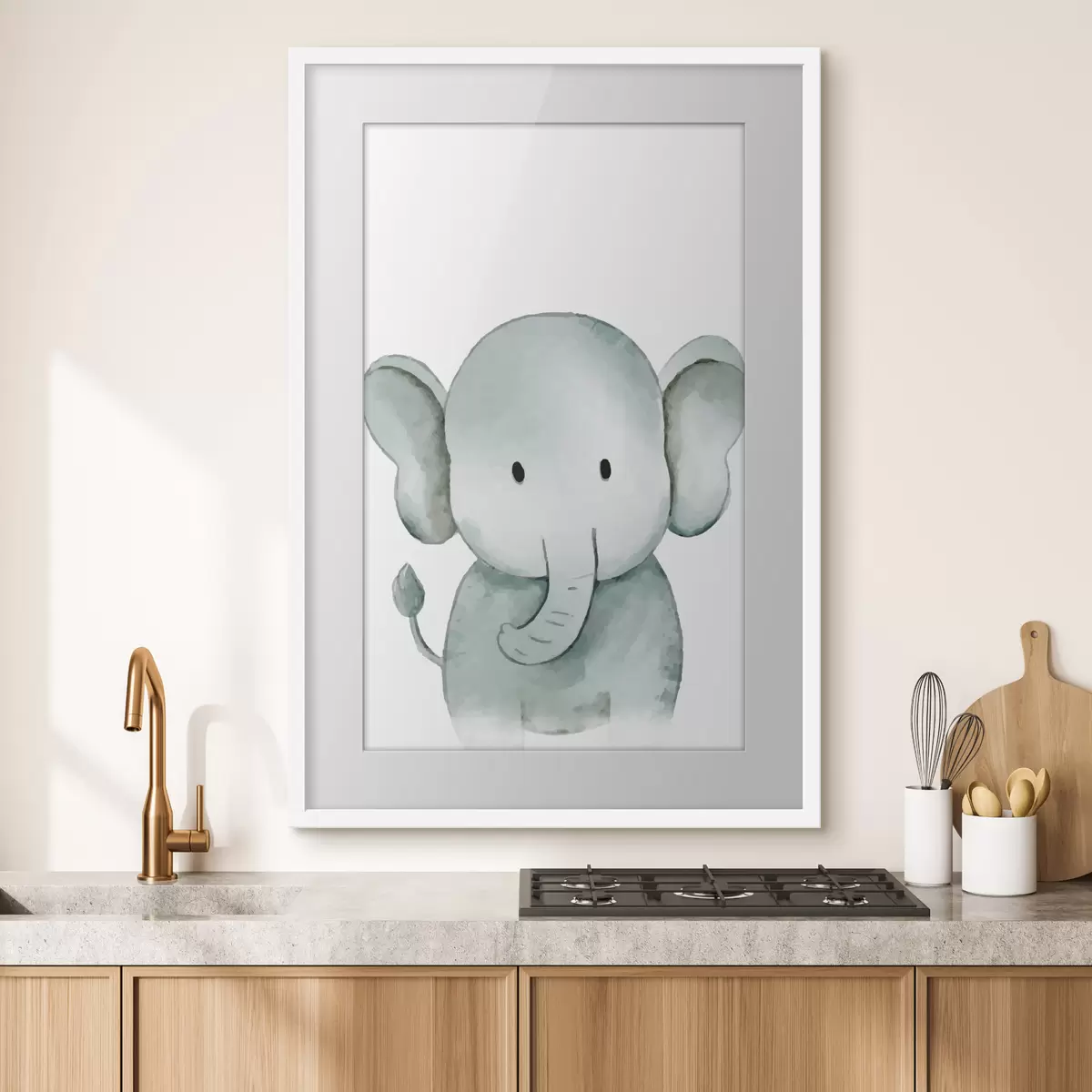 Poster Ein süßes Elefantenbaby f37922