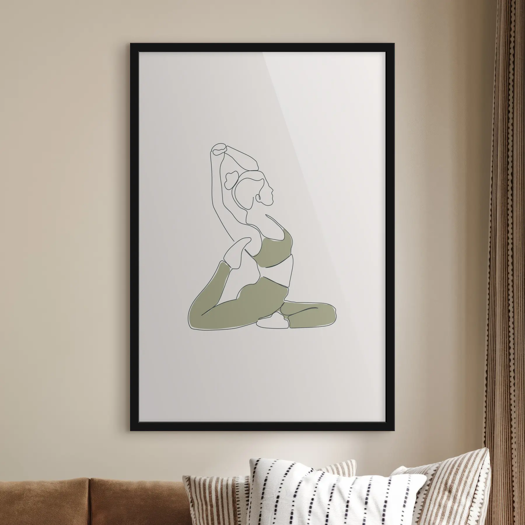 Fototapete Mädchen Yoga-Pose Dove asana f37992