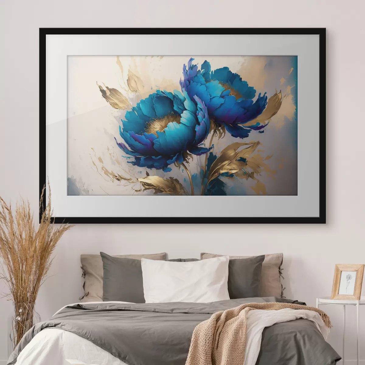 Poster Blaue Pfingstrosen f37843