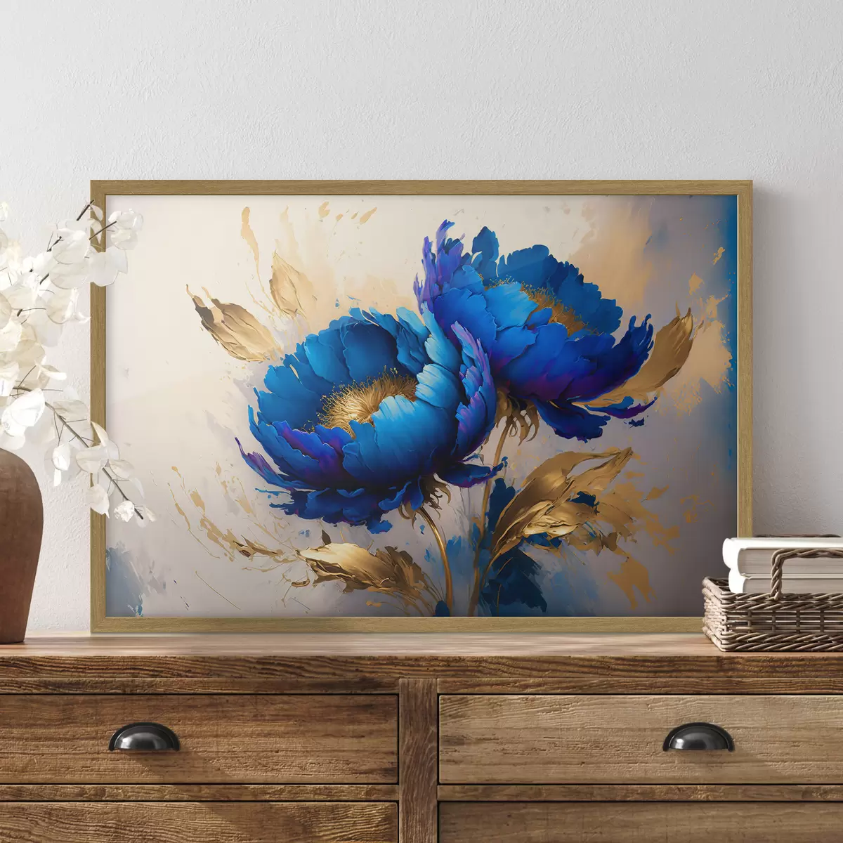 Poster Blaue Pfingstrosen f37843