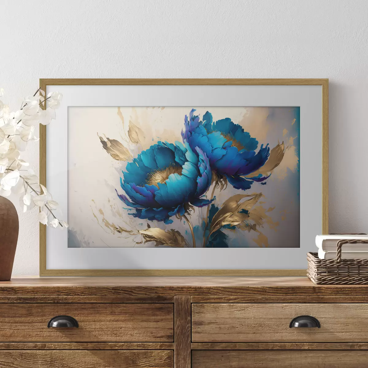 Poster Blaue Pfingstrosen f37843