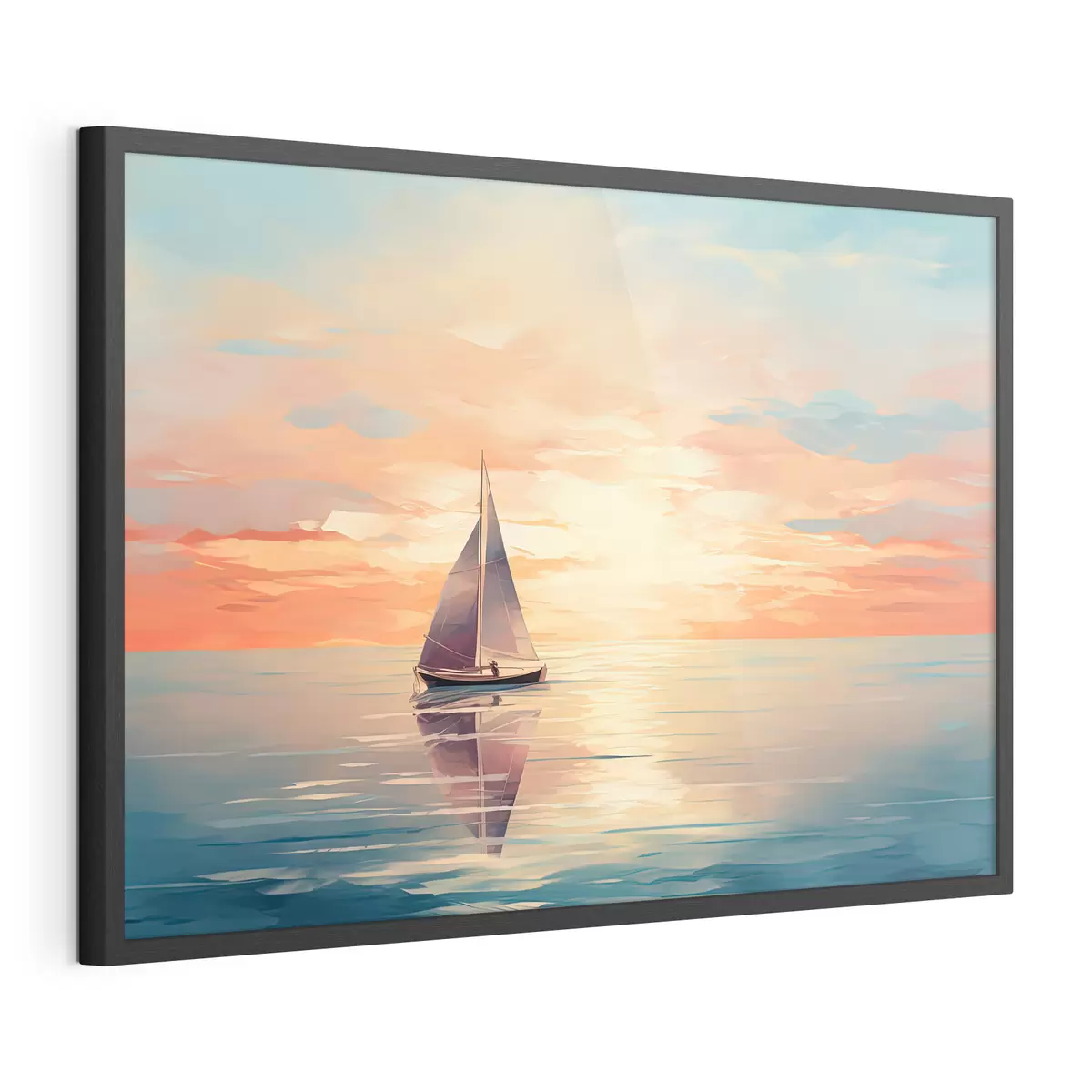 Poster Aquarell Boot f38050