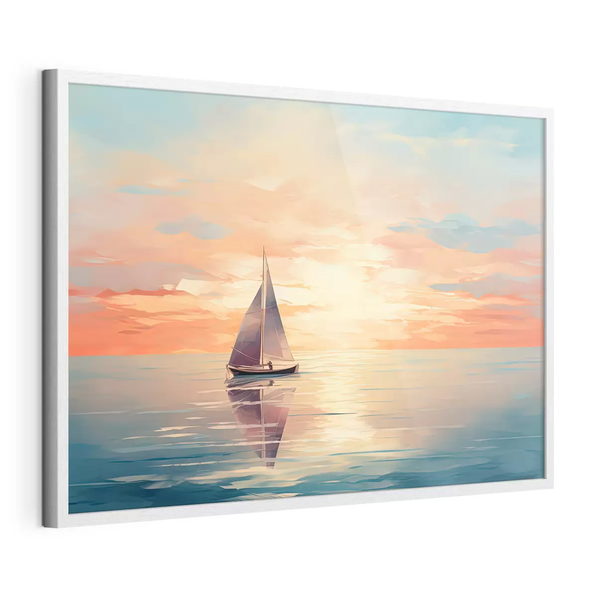 Poster Aquarell Boot f38050
